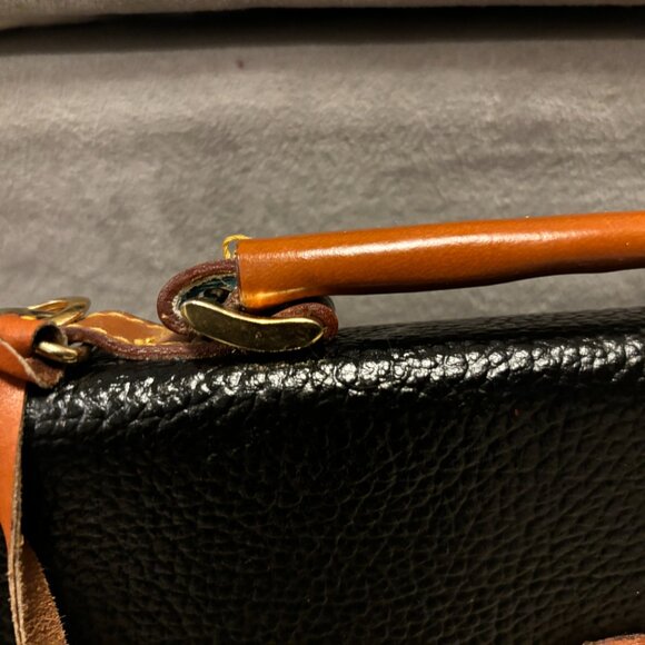 Vtg Dooney & Bourke All Weather Leather Messenger, Briefcase, Crossbody Bag - Picture 13 of 16